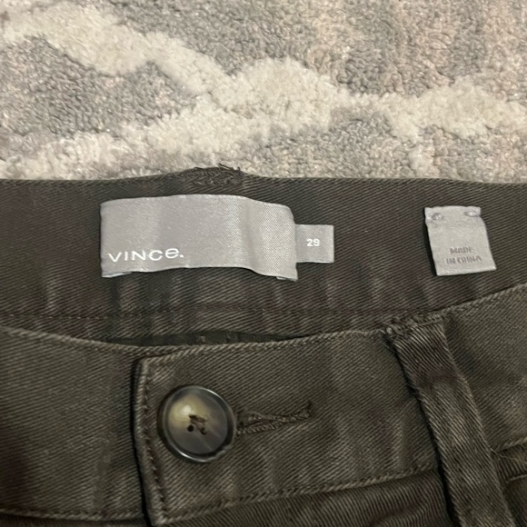 Vince Size 29 x 32 Slim Fit Green Jeans - Picture 4 of 5